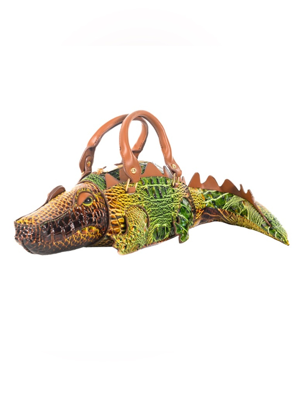 Timmy Woods Green Brown Gator Bag